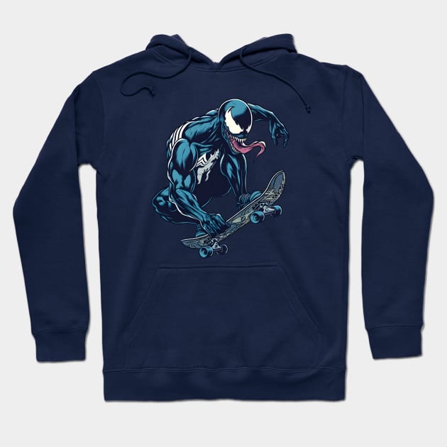 Unleash the Edge: Captivating Anti-Hero Skateboard Art Prints for a Modern and Rebellious Ride! Hoodie by insaneLEDP